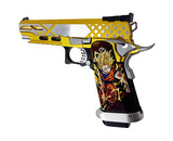AEX Custom GigaSaiyan - Tokyo Marui 5.1 Hi Capa Gas Blowback Pistol, Gold / Silver