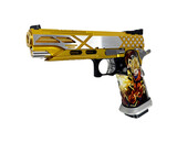 AEX Custom GigaSaiyan - Tokyo Marui 5.1 Hi Capa Gas Blowback Pistol, Gold / Silver