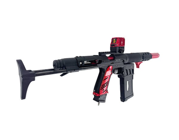 Airsoft Extreme AEX Custom RED GUARDIAN- Action Army AAP-01 HPA Gun, Red / Black