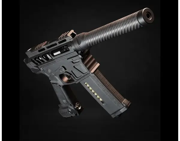 Heretic Labs Heretic Labs Article II MTW Spec HPA Speedsoft Rifle, 8" Barrel, Midnight Black