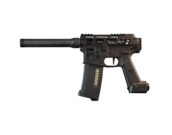 Heretic Labs Heretic Labs Article II MTW Spec HPA Speedsoft Rifle, 8" Barrel, Midnight Black