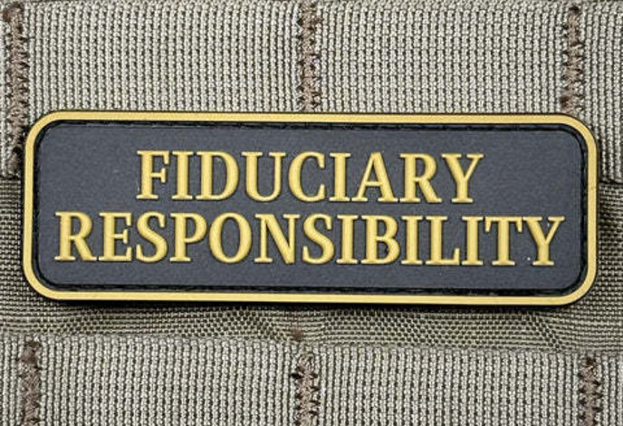 Fiduciary Responsibility PVC Morale Patch