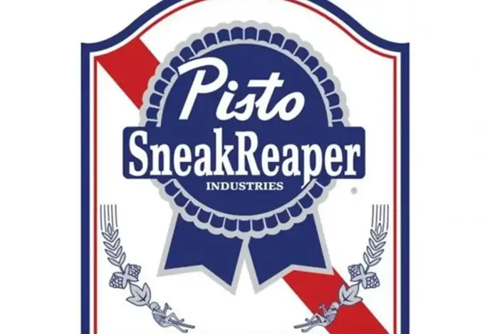 Tactical Outfitters Sneakreaper Industries Pisto Blue Ribbon Morale Patch & Sticker Set