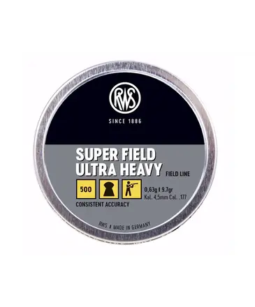 RWS RWS Superfield .177 Cal Heavy Domed Pellets, 500 ct