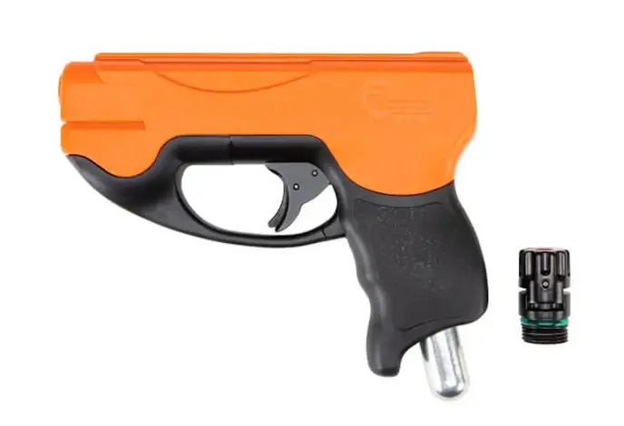 Umarex P2P HDP50 Compact .50 Cal Rubber / Powder Ball Gun, Orange / Black