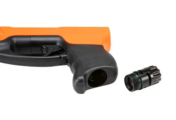 Umarex P2P HDP50 Compact .50 Cal Rubber / Powder Ball Gun, Orange / Black