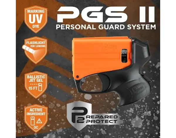 Umarex Umarex P2P PGS II Pepper Gel Launcher with Light, Orange / Black