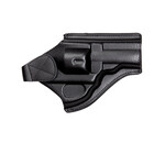 ASG Belt holster for 4" revolvers, leather, black