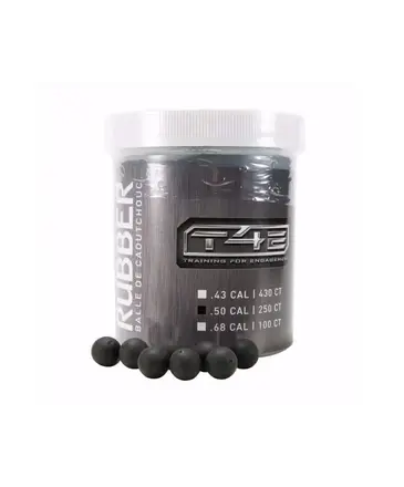 Umarex Umarex T4E Rubber Balls .50 Cal, Black, 250 ct