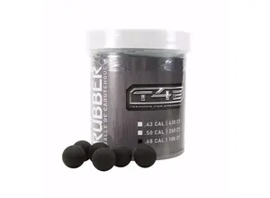 Umarex Umarex T4E Rubber Balls .68 Cal, Black, 100 ct