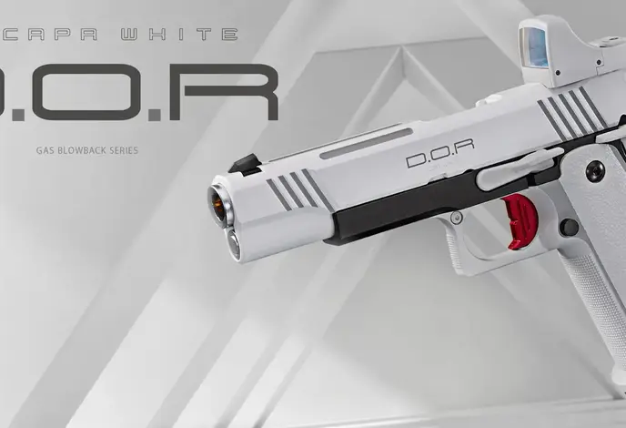 Tokyo Marui Hi-Capa 5.1 White DOR GBB Pistol w/ Micro Dot Sight