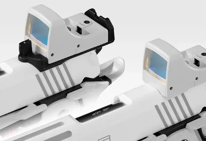 Tokyo Marui Hi-Capa 5.1 White DOR GBB Pistol w/ Micro Dot Sight