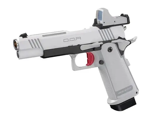 Tokyo Marui Tokyo Marui Hi-Capa 5.1 White DOR GBB Pistol w/ Micro Dot Sight