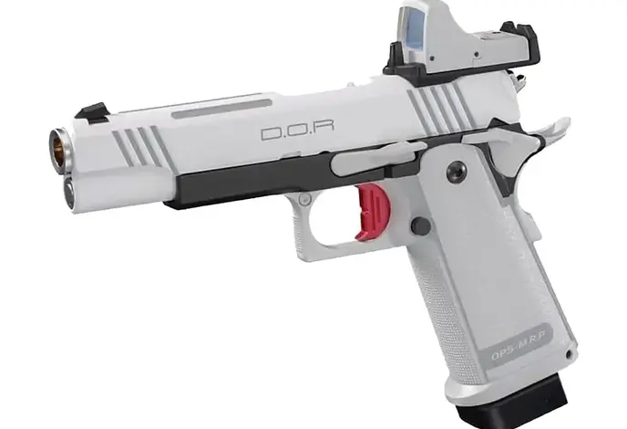 Tokyo Marui Hi-Capa 5.1 White DOR GBB Pistol w/ Micro Dot Sight