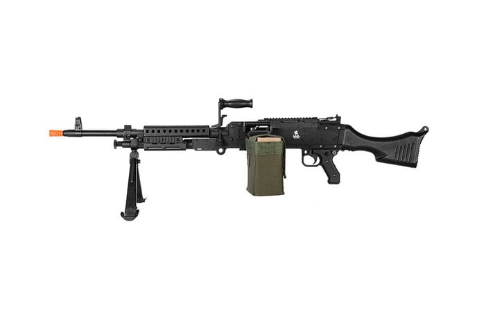 Lancer Tactical M240B metal body electric light machine gun w/box magazine