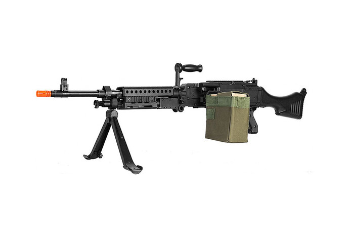 Lancer Tactical M240B metal body electric light machine gun w/box magazine