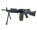 Cybergun FN Licensed M249 MINIMI "Featherweight" Airsoft Machine Gun MK46 350 FPS w/2500 rd box magazine