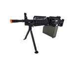 Cybergun FN Licensed M249 MINIMI "Featherweight" Airsoft Machine Gun MK46 350 FPS w/2500 rd box magazine