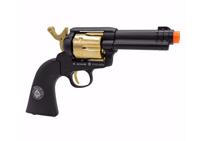 Umarex Elite Force Legends Gambler High Stakes 6-Shot CO2 Revolver, Black / Gold