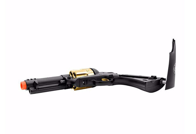 Umarex Elite Force Legends Gambler High Stakes 6-Shot CO2 Revolver, Black / Gold