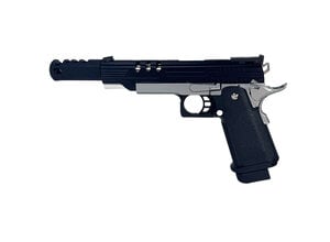 Airsoft Extreme AEX Custom Agent 47 - Tokyo Marui Hi Capa 5.1 Gas Blowback Pistol, Black / silver