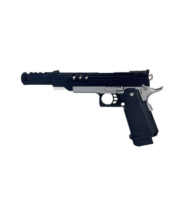Airsoft Extreme AEX Custom Agent 47 - Tokyo Marui Hi Capa 5.1 Gas Blowback Pistol, Black / silver
