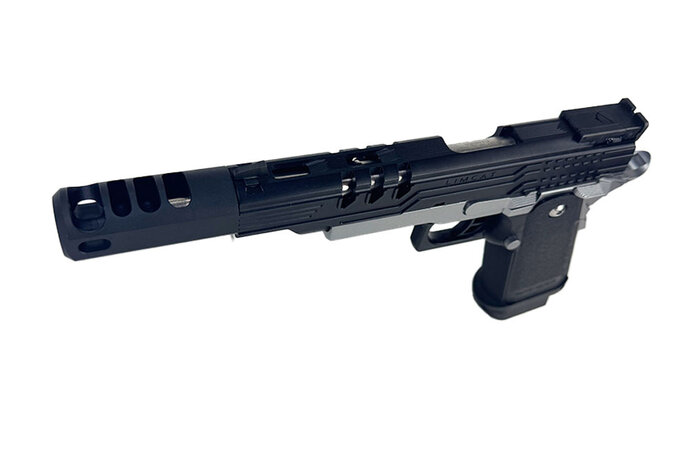 AEX Custom Agent 47 - Tokyo Marui Hi Capa 5.1 Gas Blowback Pistol, Black / silver