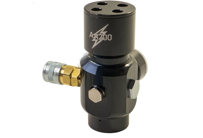 Amped Airsoft AA200 HPA Regulator Black / 0-200 PSI