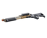 Golden Eagle Gas Airsoft Shotgun w/ Optic Rail & M4 Crane Stock - Tan