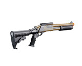 Golden Eagle Gas Airsoft Shotgun w/ Optic Rail & M4 Crane Stock - Tan