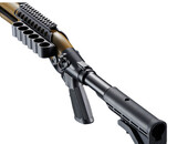 Golden Eagle Gas Airsoft Shotgun w/ Optic Rail & M4 Crane Stock - Tan