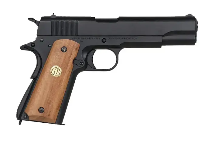 G&G GPM1911 GP2 Green Gas Blowback Metal Slide Pistol Black
