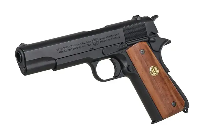 G&G GPM1911 GP2 Green Gas Blowback Metal Slide Pistol Black