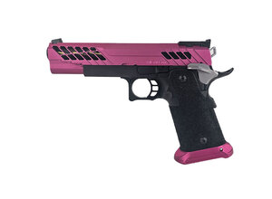 Tokyo Marui AEX Custom RASPBERRY BONANZA - Tokyo Marui Hi Capa 5.1 Gas Blowback Pistol, Black / Magenta / Grey