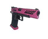 AEX Custom RASPBERRY BONANZA - Tokyo Marui Hi Capa 5.1 Gas Blowback Pistol, Black / Magenta / Grey