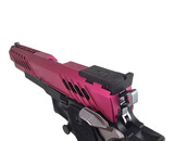 AEX Custom RASPBERRY BONANZA - Tokyo Marui Hi Capa 5.1 Gas Blowback Pistol, Black / Magenta / Grey