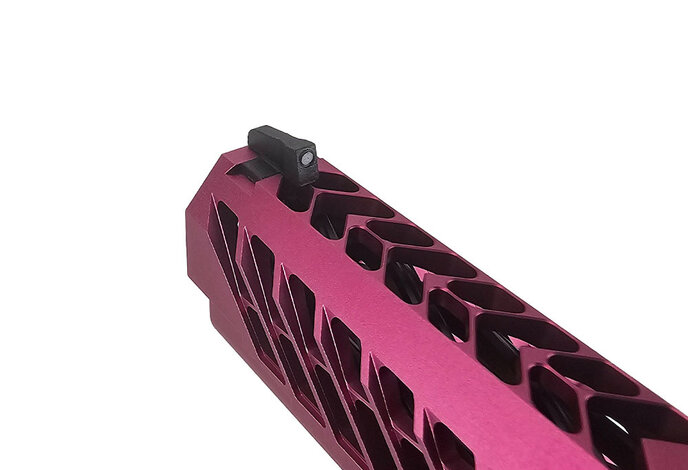 AEX Custom RASPBERRY BONANZA - Tokyo Marui Hi Capa 5.1 Gas Blowback Pistol, Black / Magenta / Grey