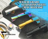 CowCow Match Grade CNC Stainless Steel Mag Release for Hi-Capa