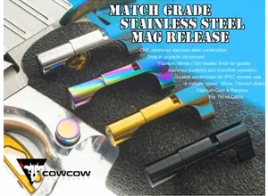 CowCow CowCow Match Grade CNC Stainless Steel Mag Release for Hi-Capa