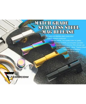 CowCow CowCow Match Grade CNC Stainless Steel Mag Release for Hi-Capa