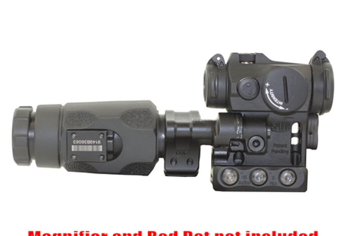Hi rise scope mount w/flip-to-side magnifier mount for T2 red dot