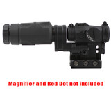 Hi rise scope mount w/flip-to-side magnifier mount for T2 red dot