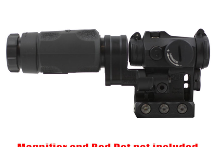 Hi rise scope mount w/flip-to-side magnifier mount for T2 red dot