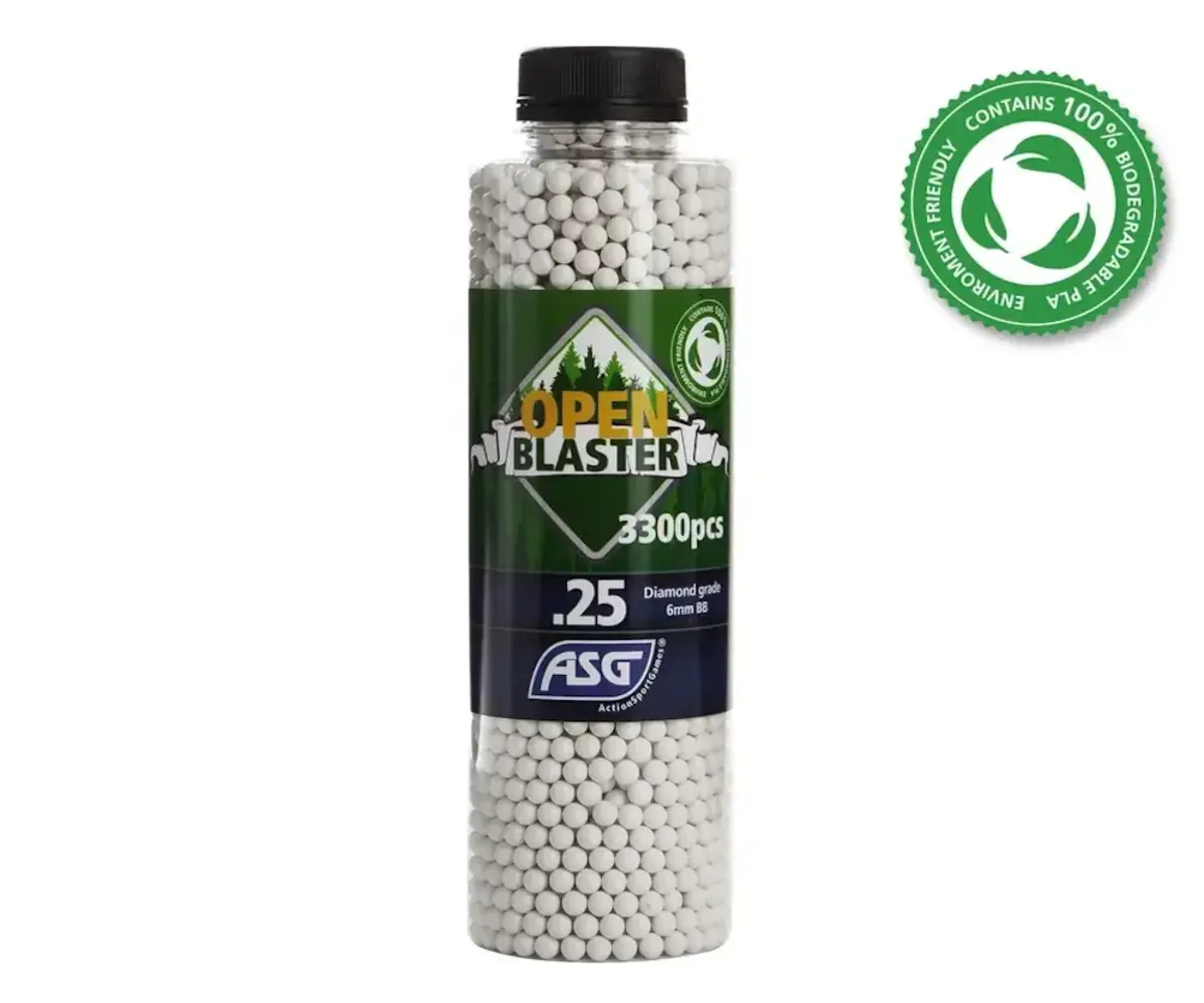 【新品】biossentiel BBS clear ASG Open Blaster 0.25g 3300ct Bottle 6mm Biodegradable