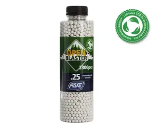 ASG Open Blaster 0.25g 3300ct Bottle 6mm Biodegradable