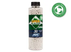 ASG ASG Open Blaster 0.32g 3300ct Bottle 6mm Biodegradable Airsoft BBs