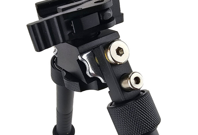 V8 tactical bipod with extending legs, picatinny mount