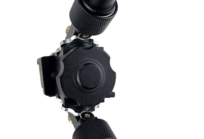 V8 tactical bipod with extending legs, picatinny mount