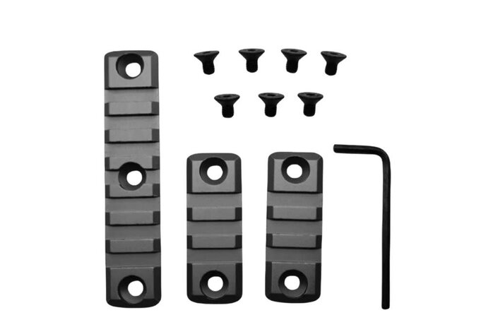 SMR aluminum rail set, 1 x 7 slot, 2 x 3 slot