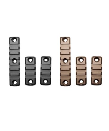 Airsoft Extreme SMR aluminum rail set, 1 x 7 slot, 2 x 3 slot